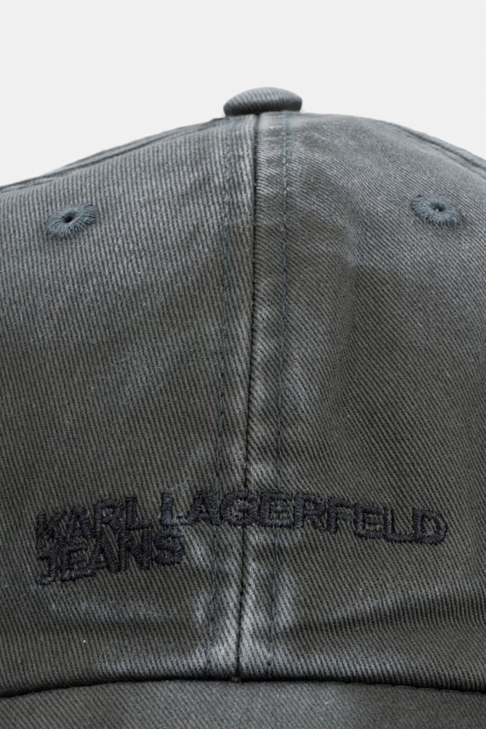 Karl Lagerfeld Jeans kapa sa šiltom za muškarce pamučna B3M33071 zelena AW26