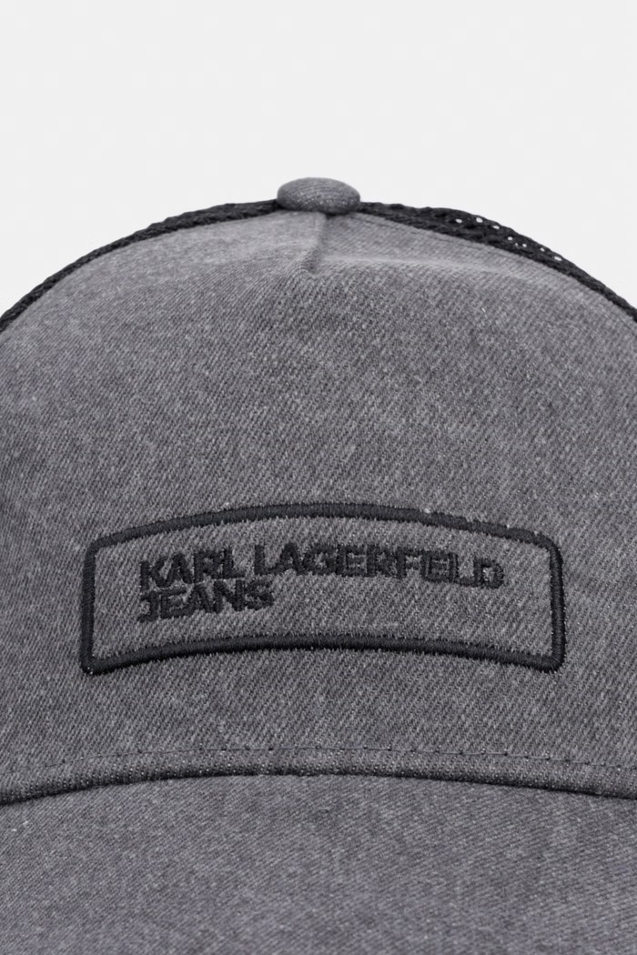 Karl Lagerfeld Jeans kapa s šiltom moška B3M33054 siva AW26