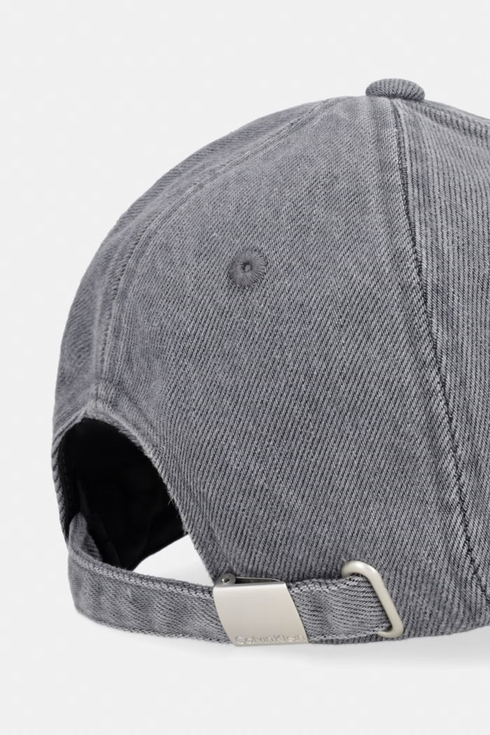 Dodatki Calvin Klein kapa s šiltom moška jeansasta LV04D5166G siva