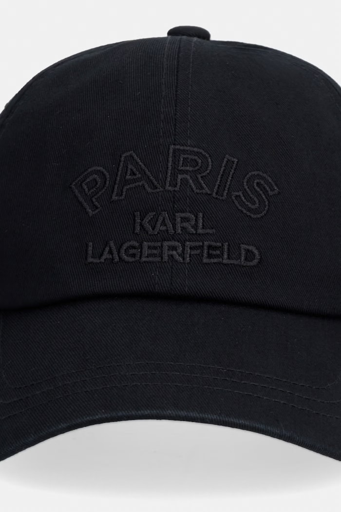 Karl Lagerfeld șapcă pentru bărbați, din bumbac 563128.805617 negru AW26
