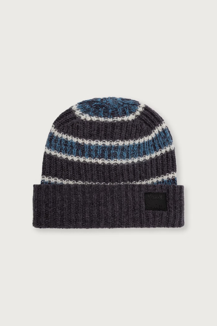 Paul Smith Czapka beanie męska z wełną szary M1A.383MK.W300