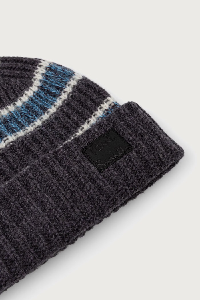 Akcesoria Paul Smith Czapka beanie męska z wełną M1A.383MK.W300 szary