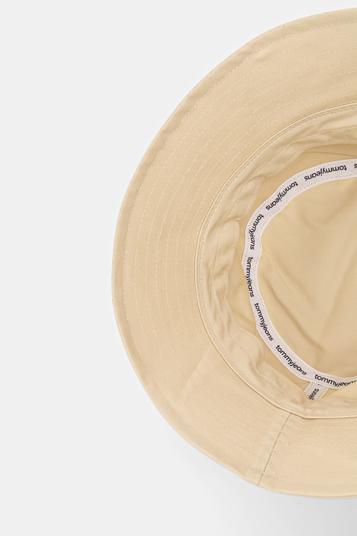 Tommy Jeans bucket klobouk pánský bavlněný béžová AM0AM14706