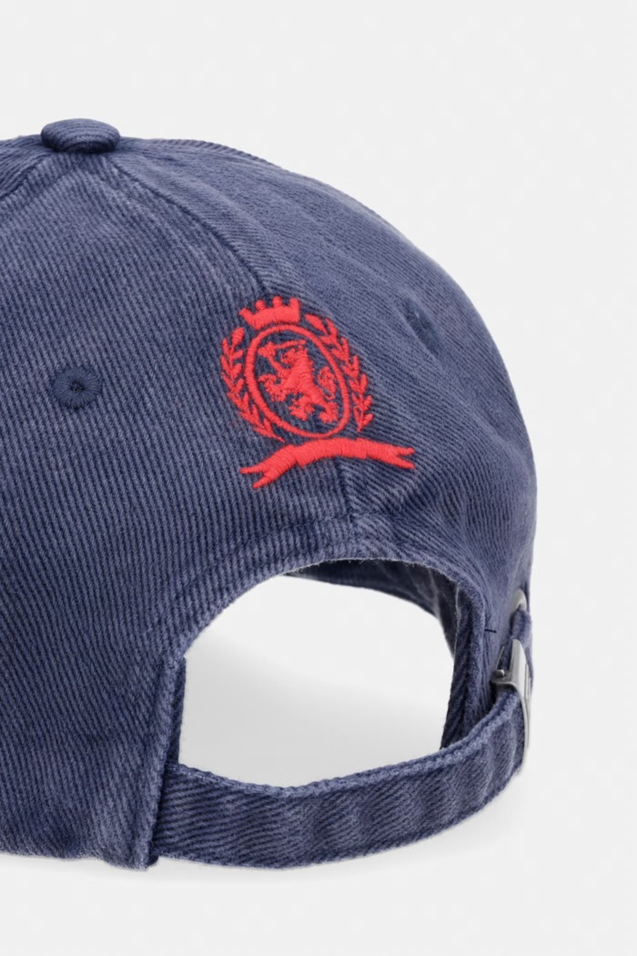 Dodaci Tommy Jeans baseball kapa muška pamučna AM0AM14458 mornarsko plava