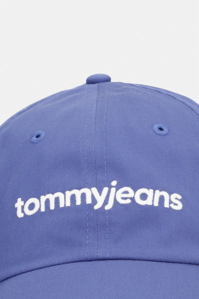 Tommy Jeans bejzbalová čiapka pánska bavlnená AM0AM14455 modrá AW26
