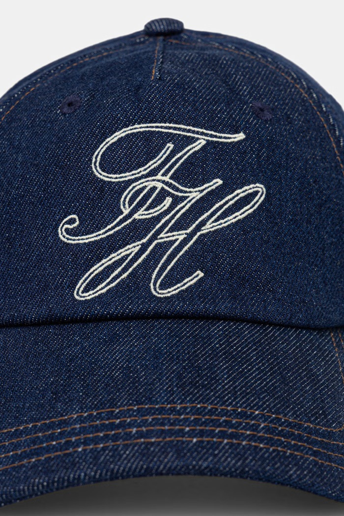 Tommy Hilfiger καπέλο με γείσο ανδρικό ντένιμ AM0AM14551 σκούρο μπλε AW26