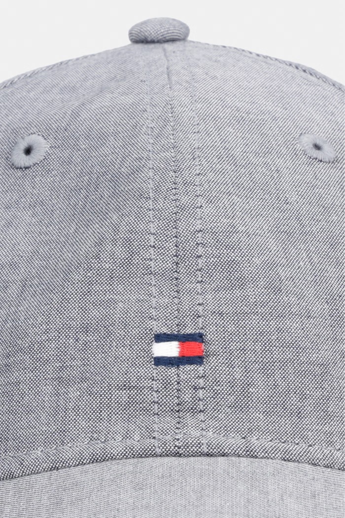 Tommy Hilfiger czapka z daszkiem męska bawełniana AM0AM14451 szary AW26