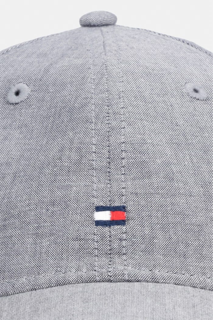 Tommy Hilfiger czapka z daszkiem męska bawełniana AM0AM14451 szary AW26