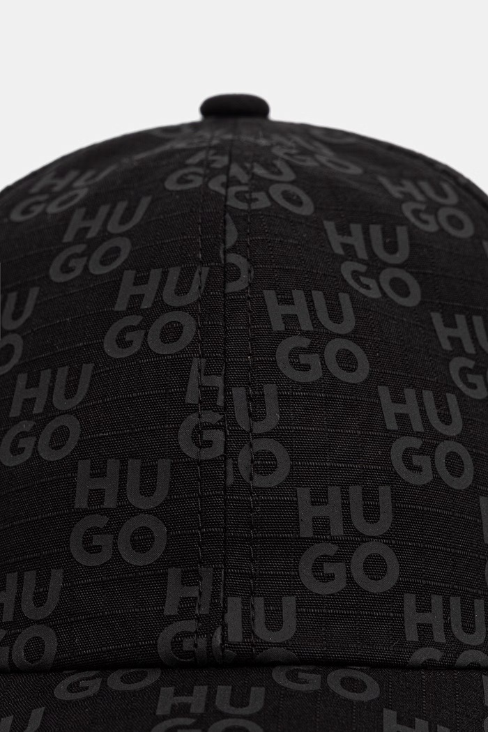 HUGO baseball sapka férfi pamut Jake-M-RS 50566219 fekete AW26