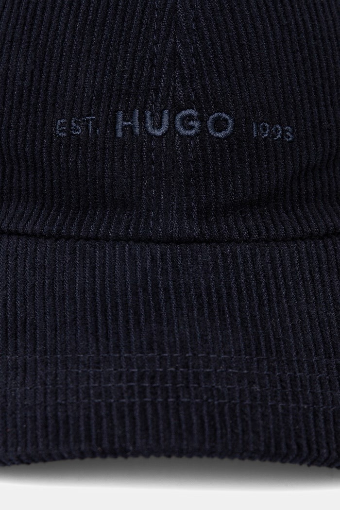 HUGO baseballová čepice pánská manšestrová Mett-CO 50566182 námořnická modř AW26