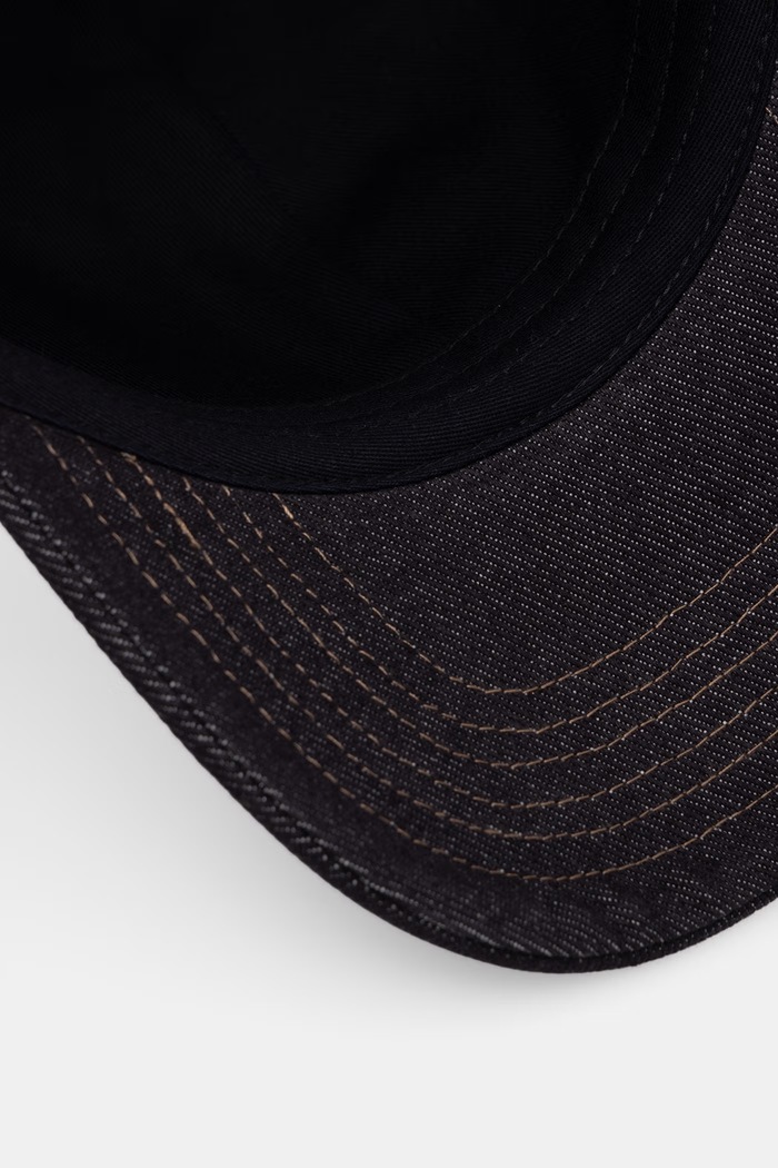 Kenzo czapka z daszkiem męska jeansowa granatowy FG68AC211F24