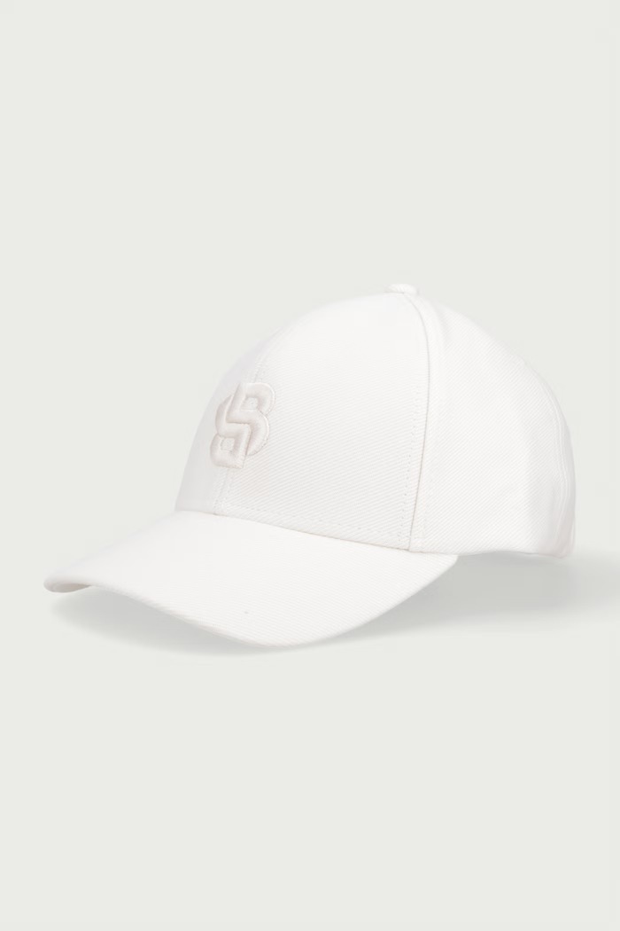 BOSS czapka z daszkiem męska bawełniana Zed-B-Icon-JT beżowy 50566252