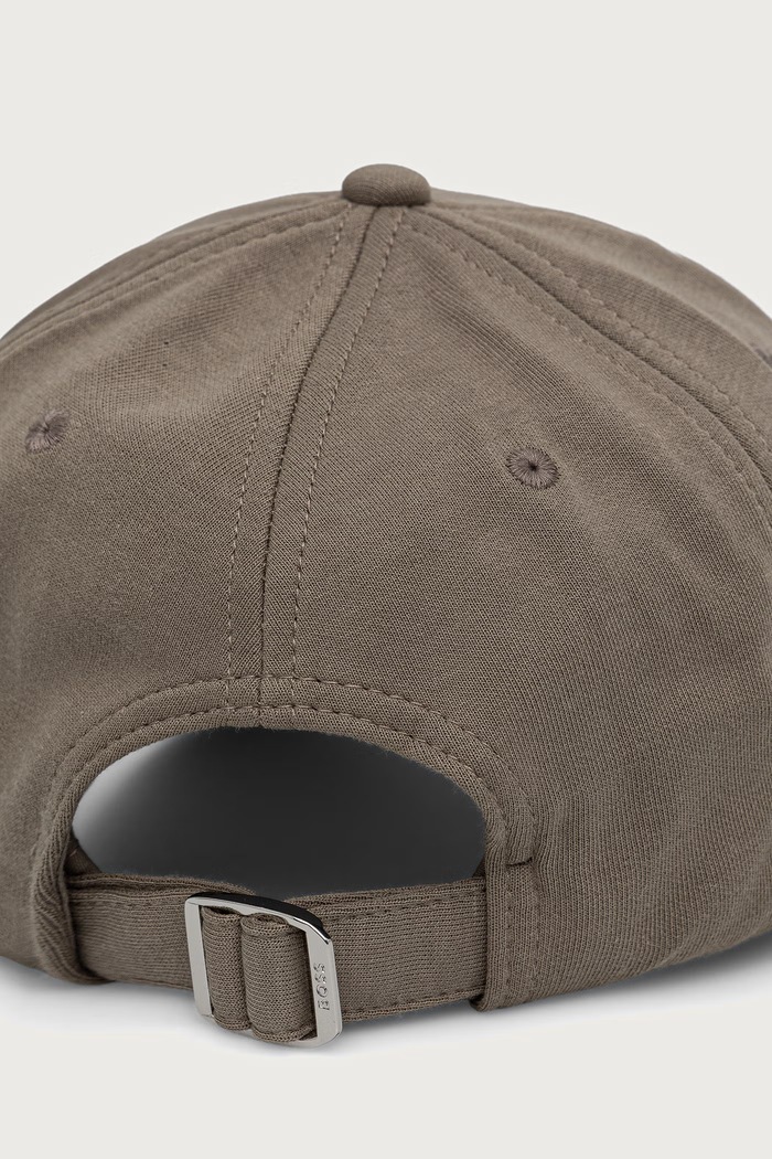 BOSS Green Czapka z daszkiem męska z bawełną Lach-J-BOSS 50566608 zielony AW26