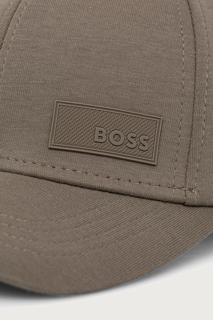Akcesoria BOSS Green Czapka z daszkiem męska z bawełną Lach-J-BOSS 50566608 zielony