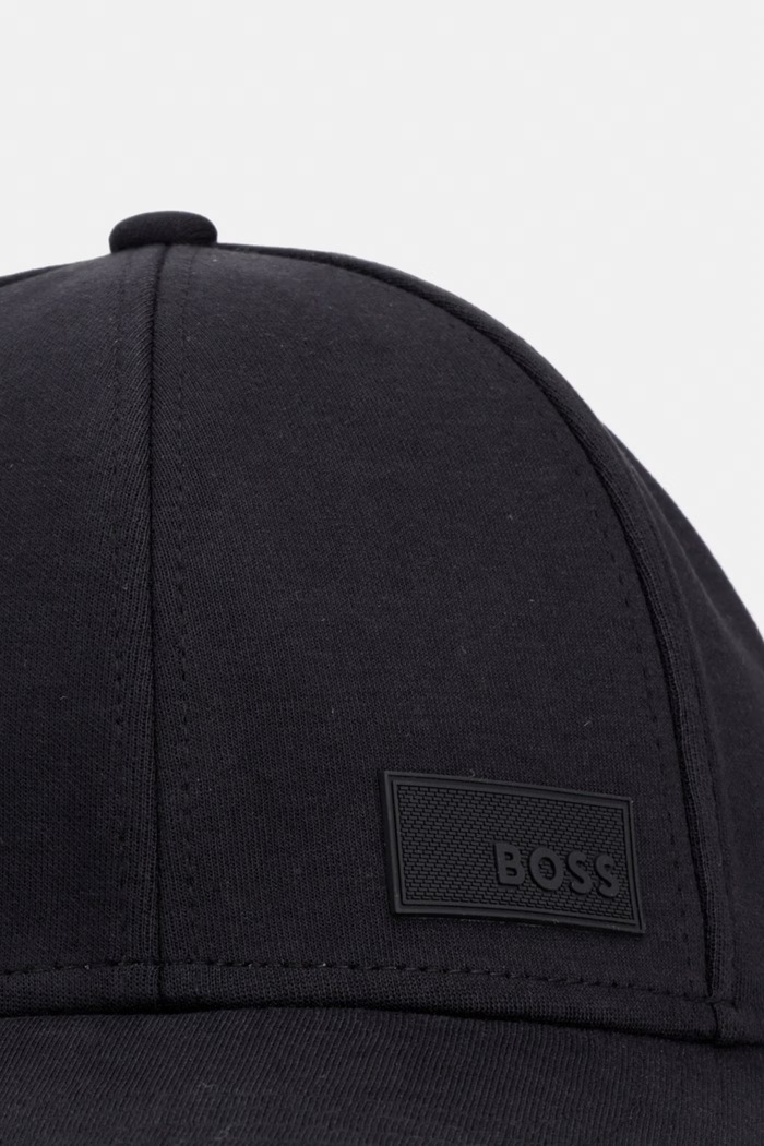 BOSS Green kapa sa šiltom za muškarce s pamukom Lach-J-BOSS 50566608 crna AW26