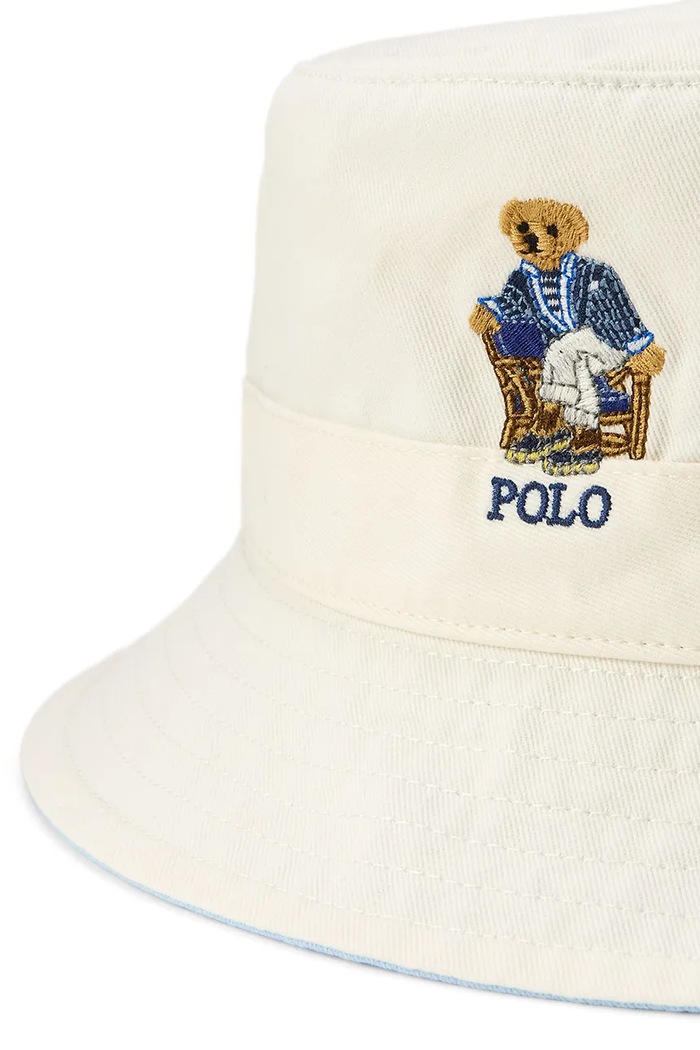 Dodatki Polo Ralph Lauren bucket klobuk moški bombažni 710B19127 bela