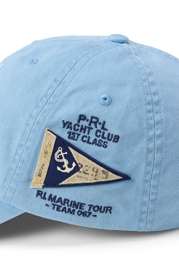 Polo Ralph Lauren czapka z daszkiem męska bawełniana niebieski 710B20021
