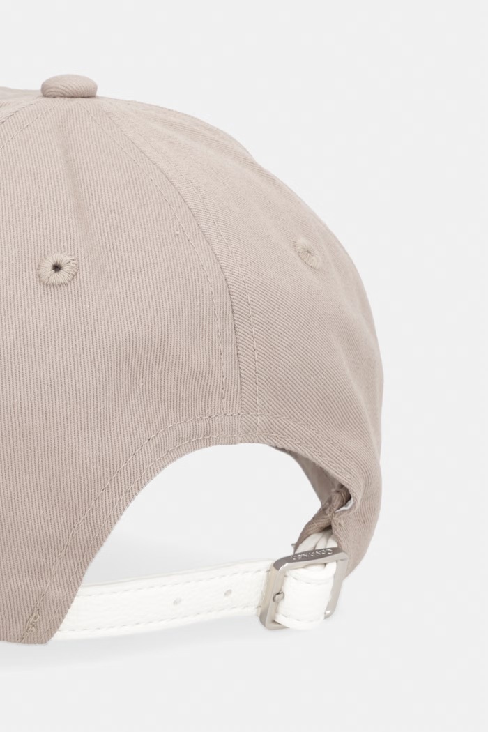 Akcesoria Calvin Klein czapka z daszkiem męska bawełniana LV04D5110G beżowy