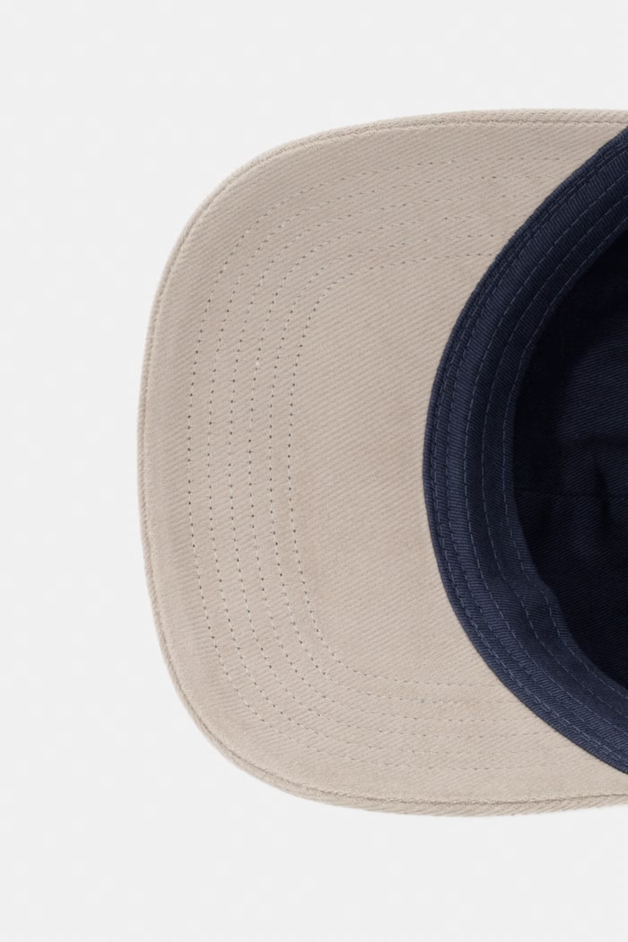 Calvin Klein czapka z daszkiem męska bawełniana granatowy LV04D5110G