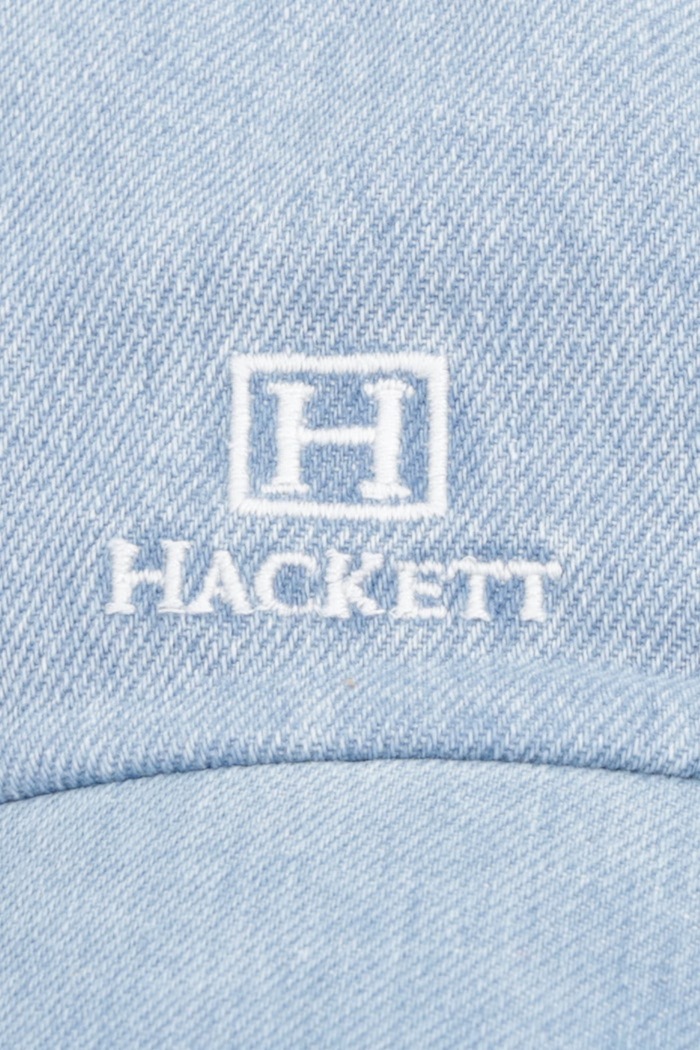 Hackett London czapka bejsbolówka męska z bawełną HM0400099 niebieski AW26