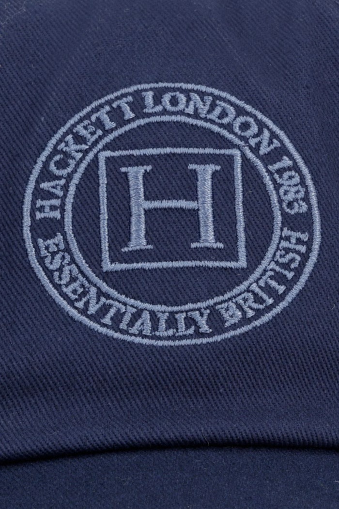 Hackett London czapka z daszkiem męska bawełniana HM0400092 granatowy AW26