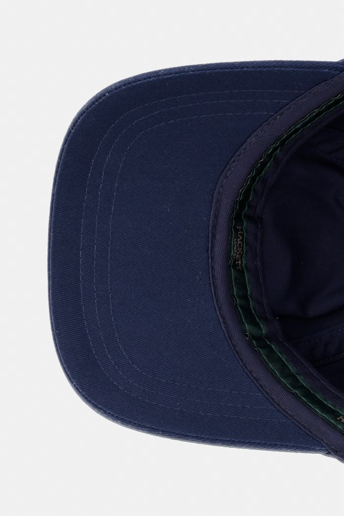 Hackett London czapka z daszkiem męska bawełniana granatowy HM0400092