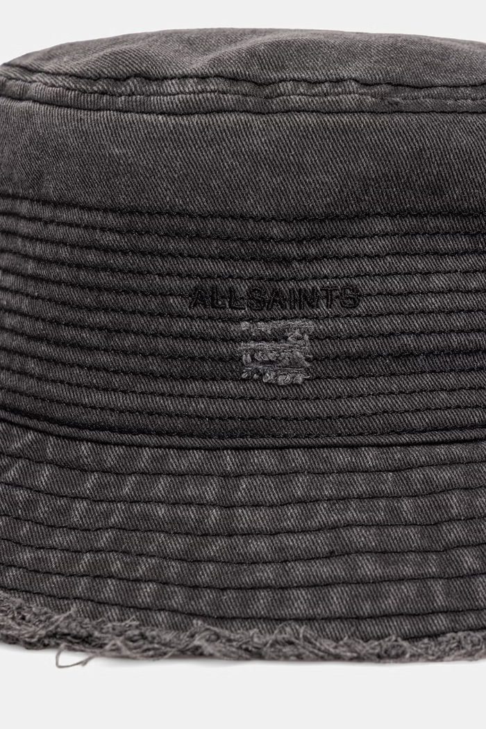 AllSaints șapcă de tip bucket pentru bărbați din denim 29M105XE negru AW26