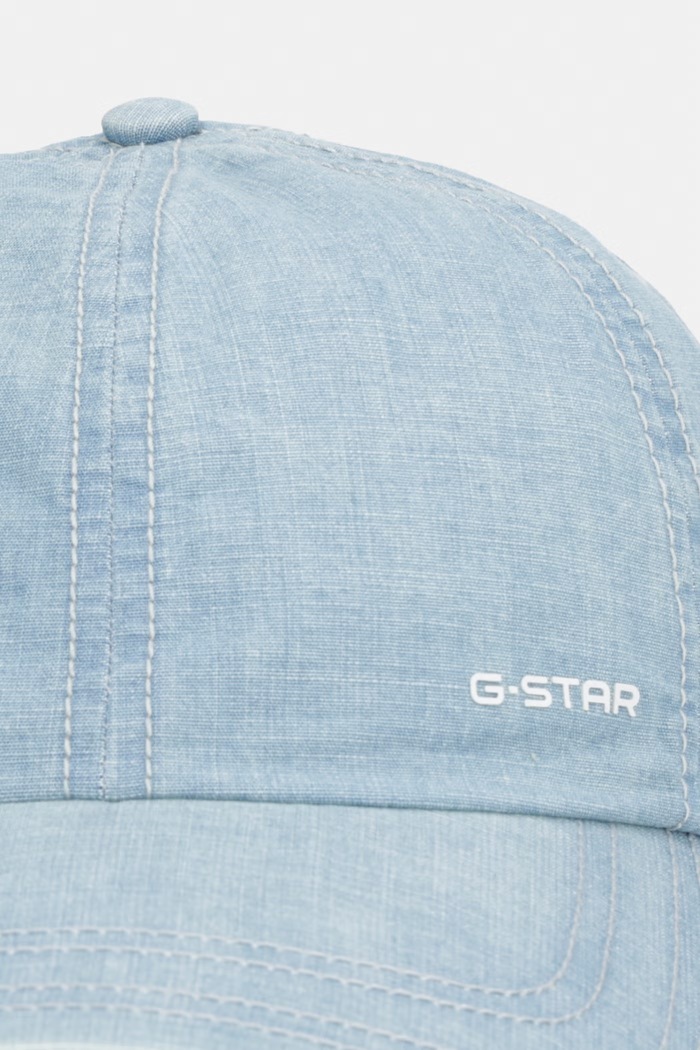 G-Star czapka z daszkiem męska bawełniana Avernus Baseball D29123.E356 niebieski AW26