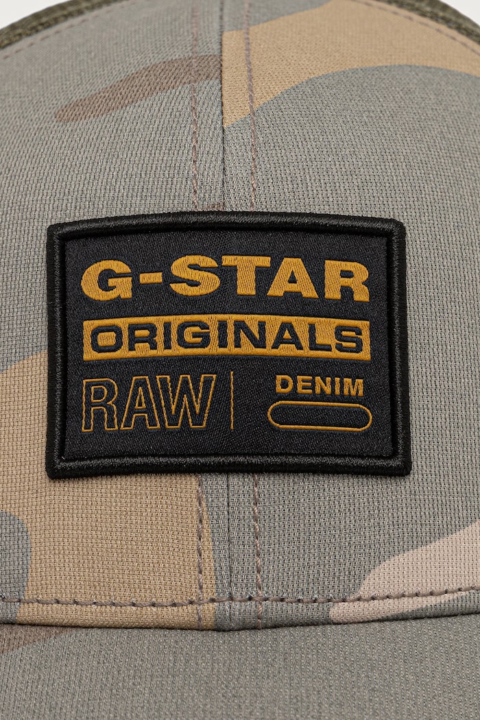 G-Star trucker kapa moška z bombažem Baseball Trucker D23760.E574 zelena AW26