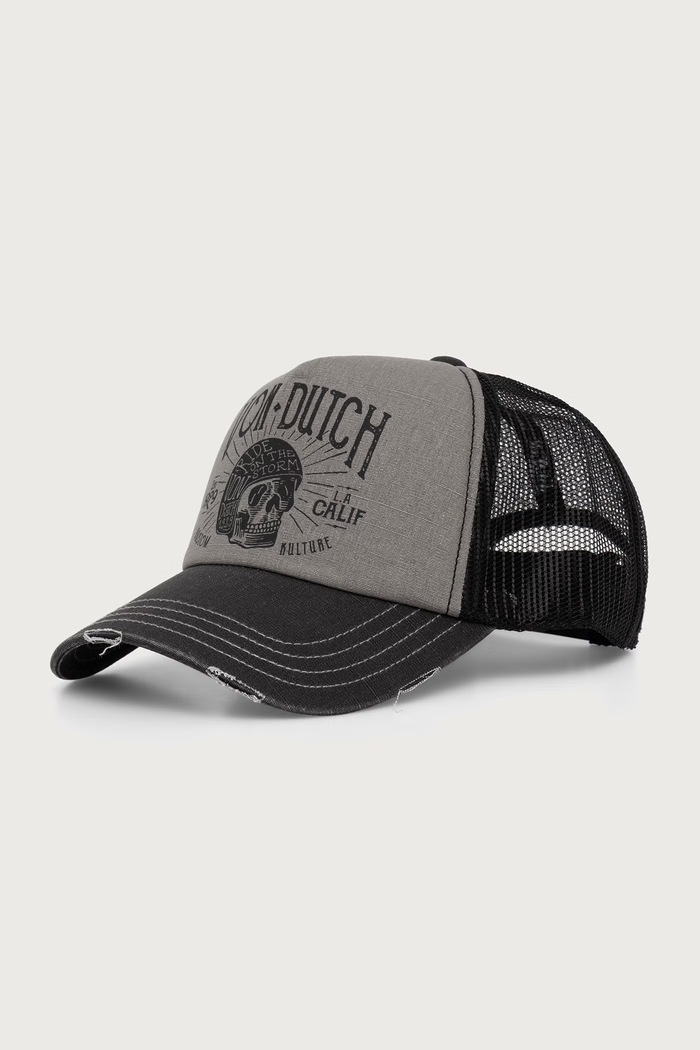 Von Dutch Czapka z daszkiem z bawełną czarny VD.0.CAS1.CREW1B