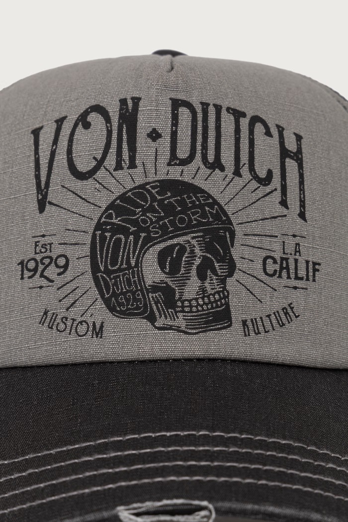 Von Dutch Czapka z daszkiem z bawełną VD.0.CAS1.CREW1B czarny AW26