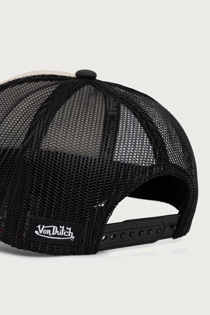 Akcesoria Von Dutch Czapka z daszkiem trucker VD.0.CAS1.CREW2.B beżowy