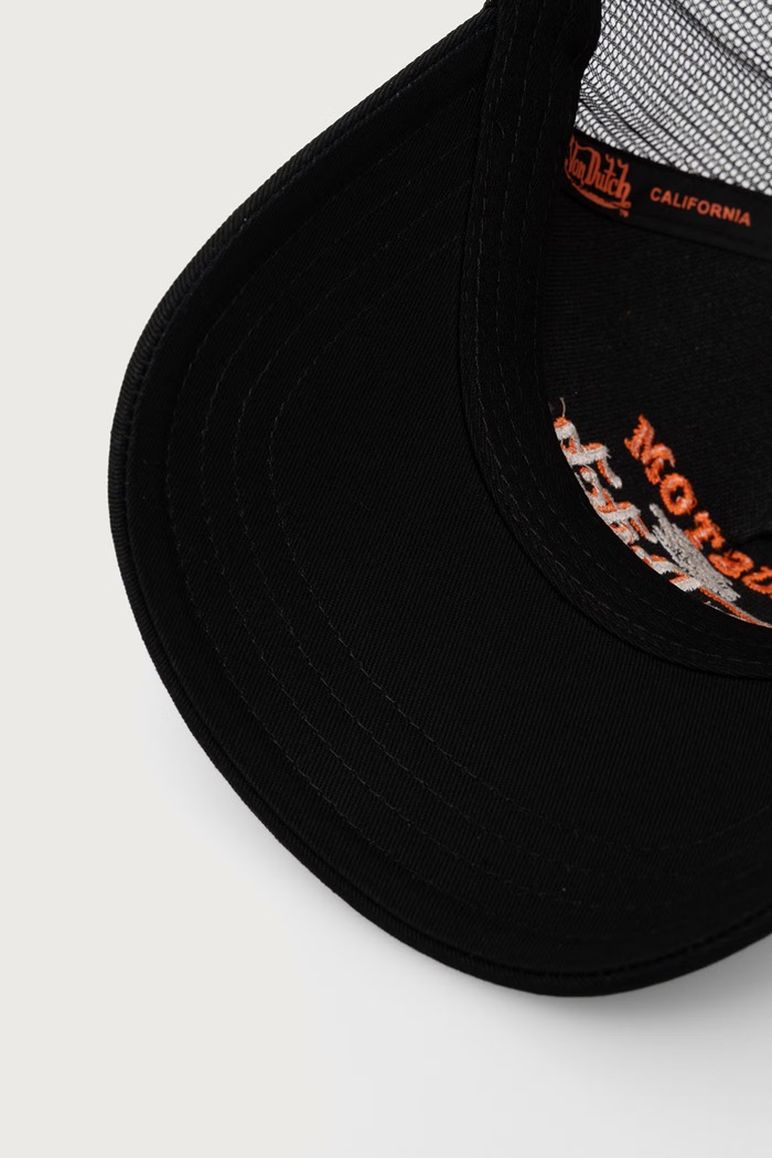 Czapka z daszkiem trucker z bawełną Von Dutch VD.0.CAS1.EAG.BLK czarny