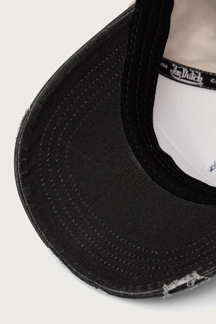 Czapka z daszkiem bawełniana Von Dutch VD.0.CAS1.JACK7B granatowy