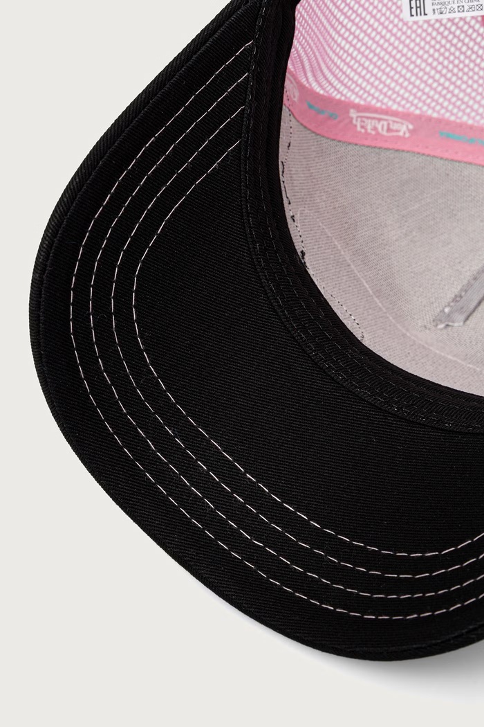 Czapka z daszkiem z bawełną Von Dutch VD.0.CAS1.PAT.PIN różowy