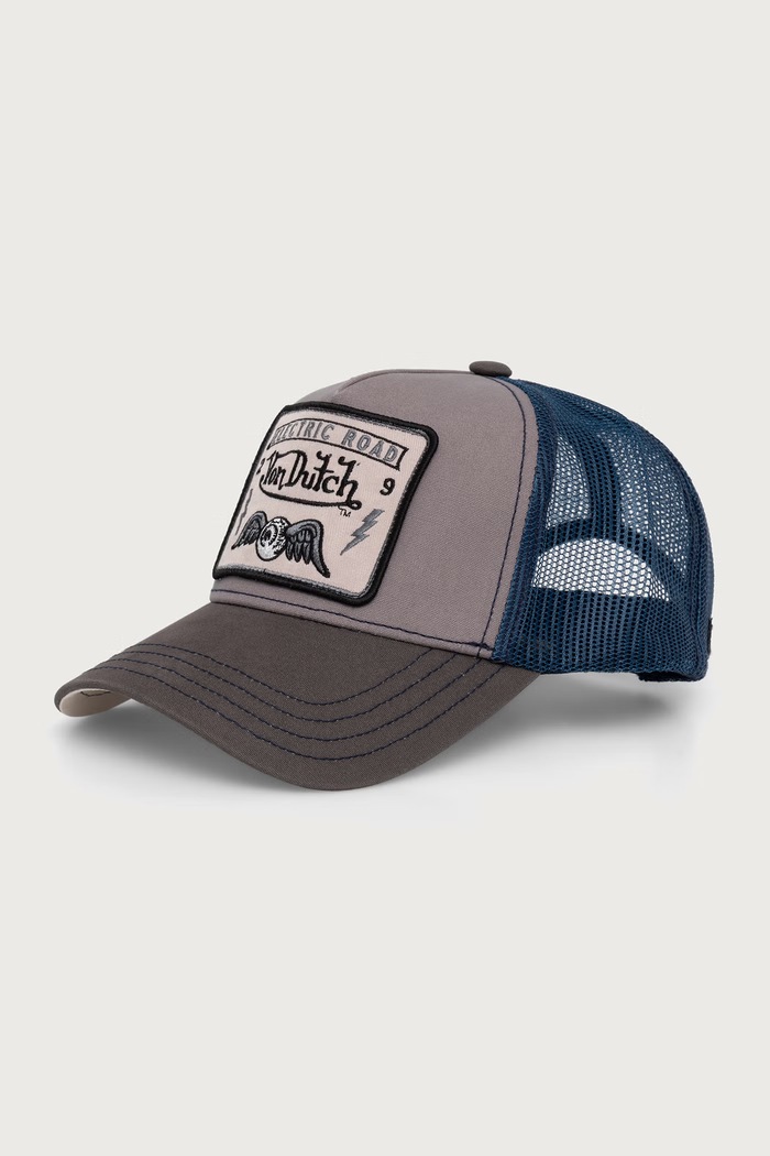 Von Dutch Czapka z daszkiem z bawełną fioletowy VD.0.CAS1.SQUARE3B