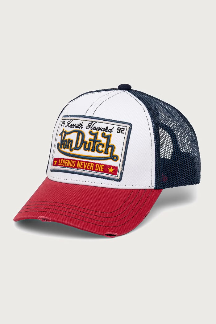 Von Dutch Czapka z daszkiem trucker z bawełną beżowy VD.0.CAS1.WB07