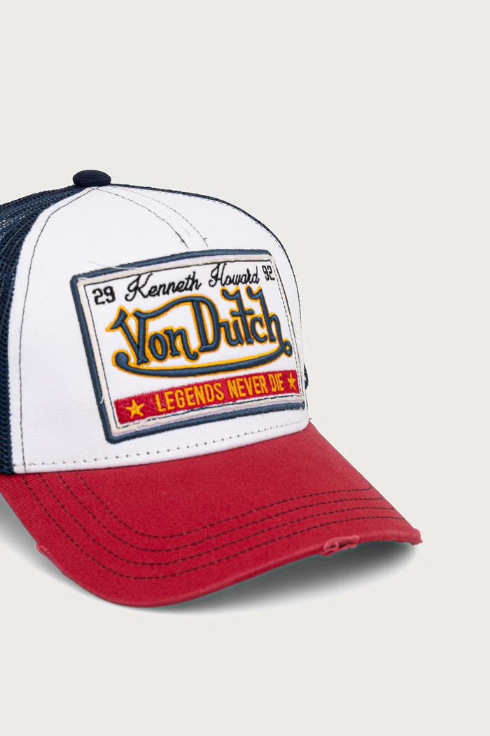 Von Dutch Czapka z daszkiem trucker z bawełną VD.0.CAS1.WB07 beżowy AW26