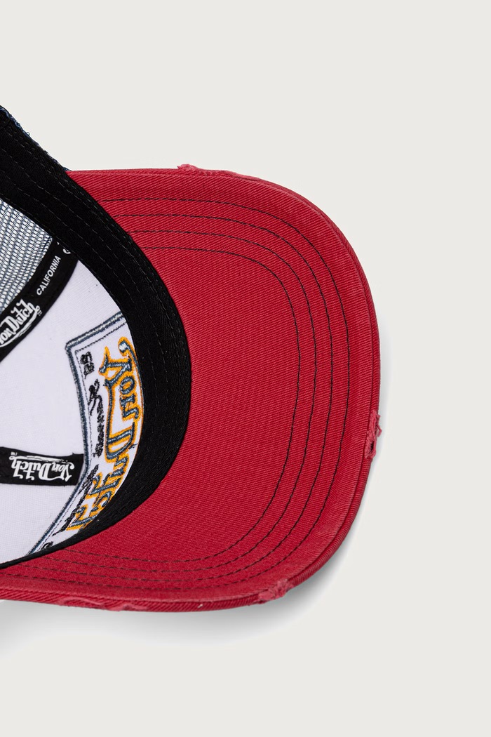 Czapka z daszkiem trucker z bawełną Von Dutch beżowy VD.0.CAS1.WB07