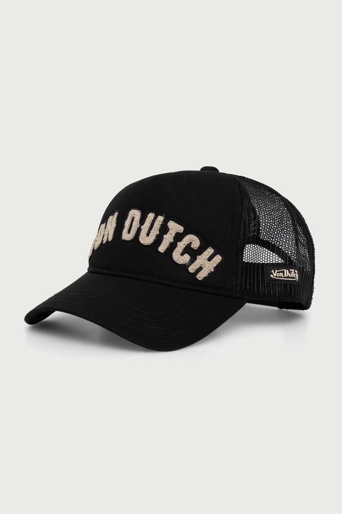 Von Dutch Czapka z daszkiem z bawełną czarny VD.0.CAS2.BUCKL.NR