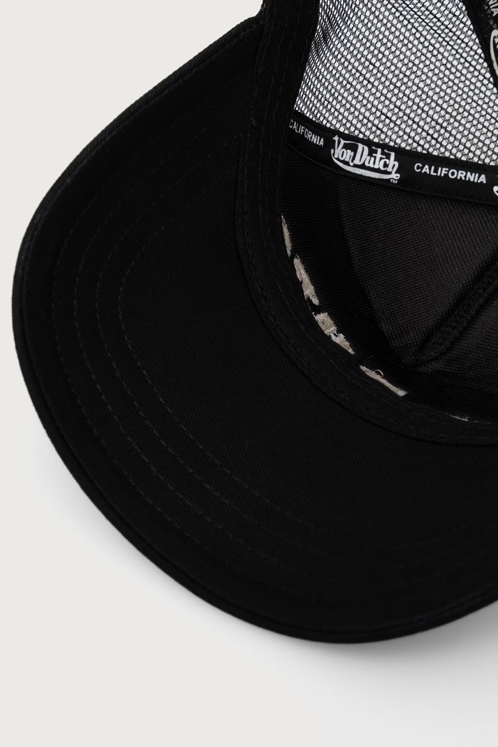 Czapka z daszkiem z bawełną Von Dutch VD.0.CAS2.BUCKL.NR czarny