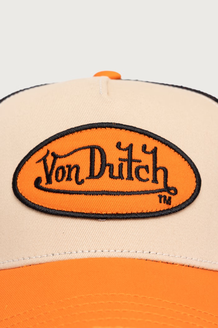Von Dutch Czapka z daszkiem trucker VD.0.CAS2.SUM.ORA beżowy AW26