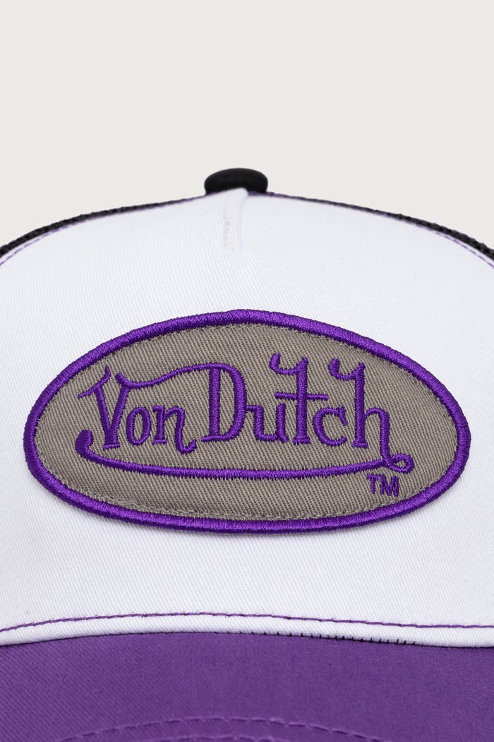 Von Dutch Czapka z daszkiem z bawełną VD.0.CAS2.SUM.PUR fioletowy AW26