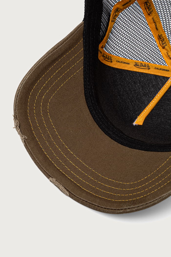 Czapka z daszkiem trucker z bawełną Von Dutch VD.0.CAS2.SUM.YEL biały