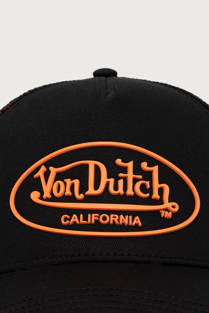 Von Dutch Czapka z daszkiem z bawełną VD.1.CB.DOM.O czarny AW26