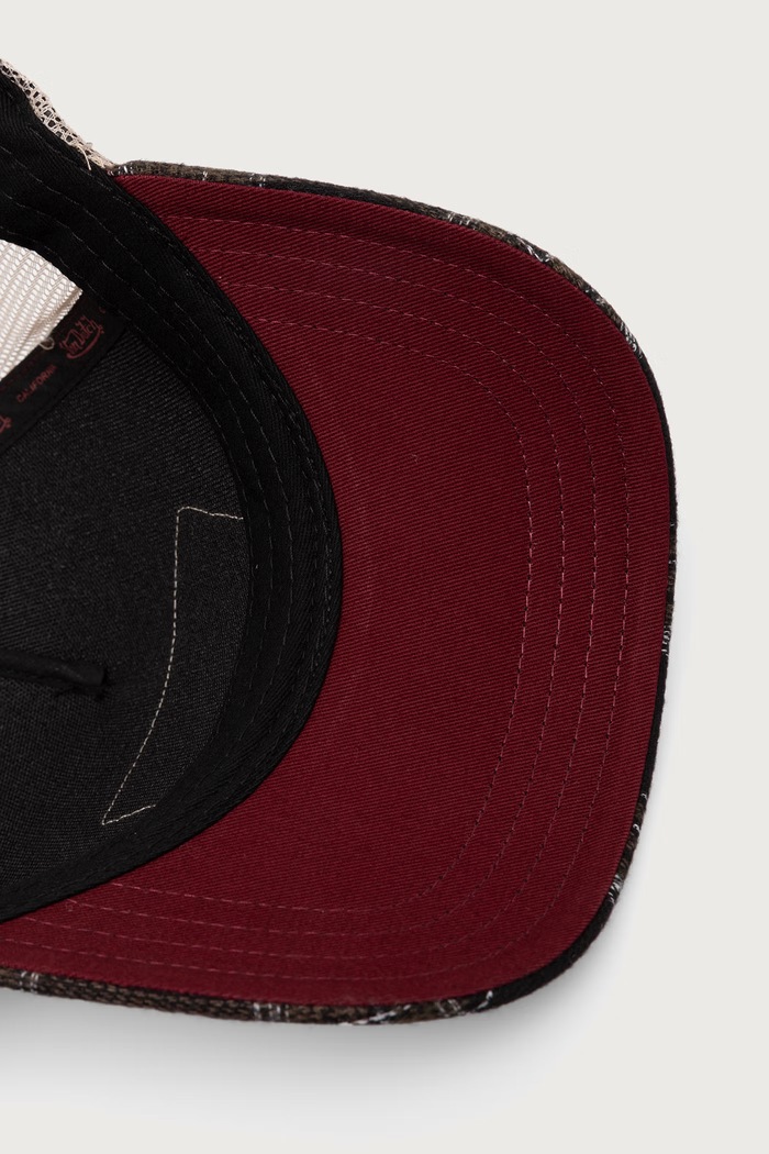 Czapka z daszkiem trucker z bawełną Von Dutch VD.1.CB.CAR.10 brązowy
