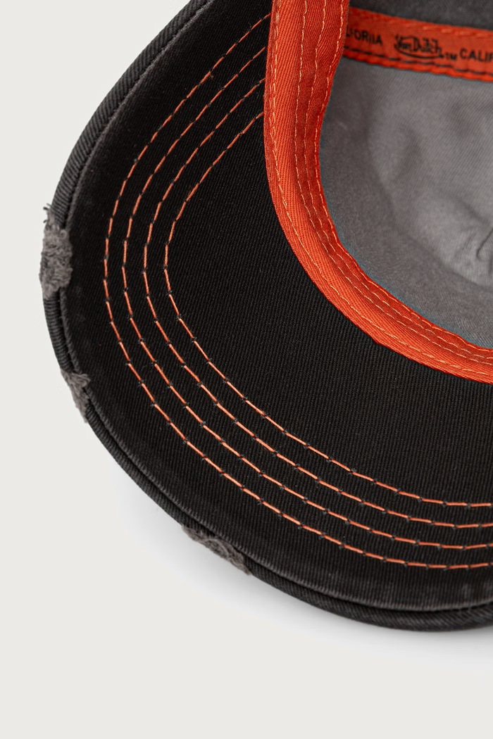 Czapka z daszkiem bawełniana Von Dutch VD.1.CB.RETRO.16 szary