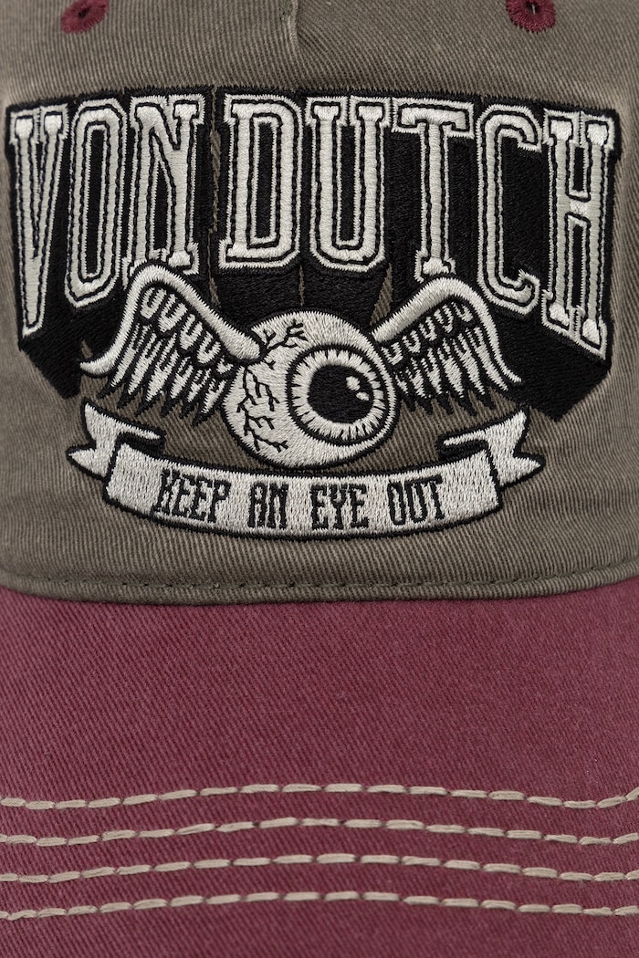 Von Dutch Czapka z daszkiem bawełniana VD.1.CB.RETRO.17 zielony AW26