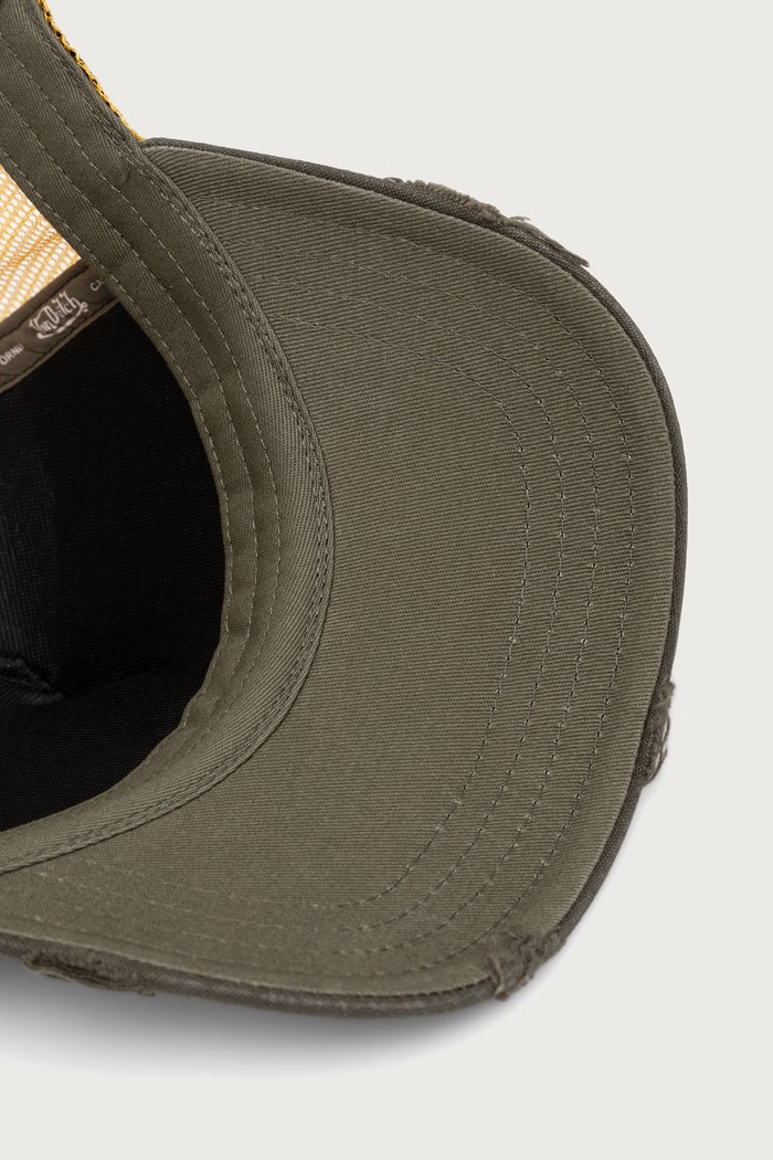 Czapka z daszkiem trucker z bawełną Von Dutch VD.1.CT.CREW.35 czarny