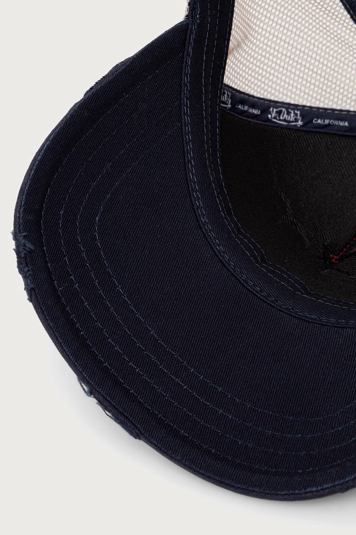 Czapka z daszkiem z bawełną Von Dutch VD.1.CT.CREW.36 bordowy